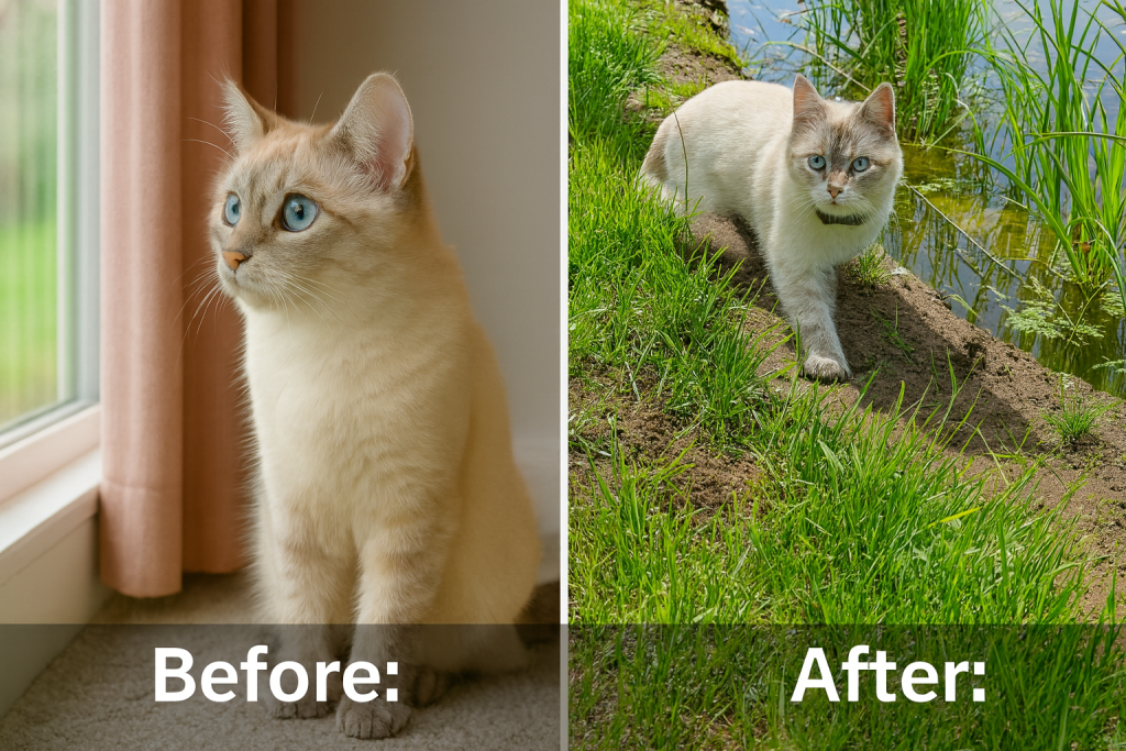 Before and After CatFence Installation – Safe Outdoor Freedom for Cats